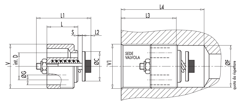 Zawór zabezpieczający nabojowy VUBA 1/4" BSPP, Rozmiar gwi