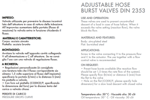 Regulowany zawór bezpieczeństwa VUBA 3/8" BSPP DIN T10L, R