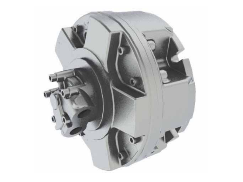 Silnik hydrauliczny z tłokiem radialnym o stałym momencie