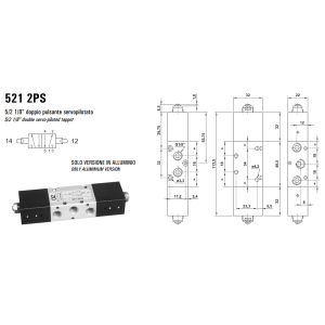 Zawór sterowany mechanicznie 321/521 2PS, Elektrozawory - p