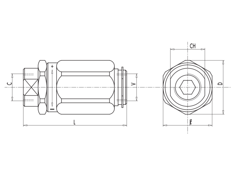 Zawór sterujący przepływem beczkowy VRB 1/4" BSPP, Rozmia