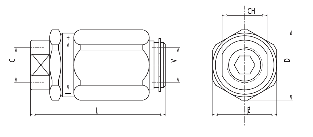 Zawór sterujący przepływem beczkowy VRB 1/4" BSPP, Rozmia