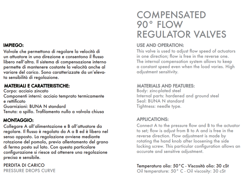 Zawór sterujący przepływem 90° 1/4" BSPP, Rozmiar gwintu
