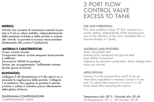 3 portowy zawór sterujący przepływem RFP3 3/8" BSPP, Rozm
