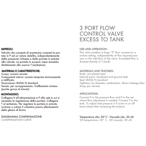 3 portowy zawór sterujący przepływem RFP3 3/8" BSPP, Rozm