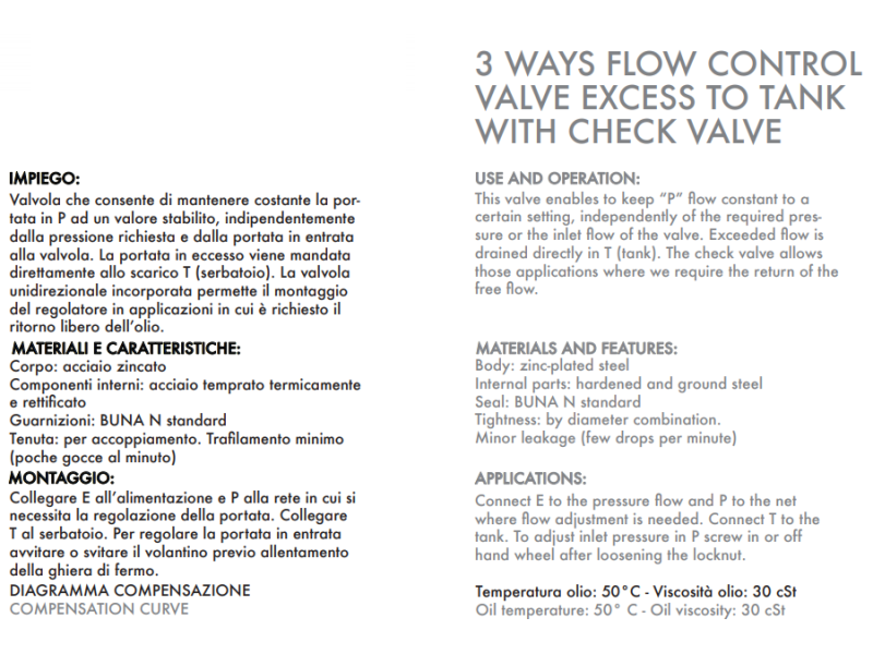 3 wejściowy zawór sterujący przepływem RFP3 VU 3/8" BSPP
