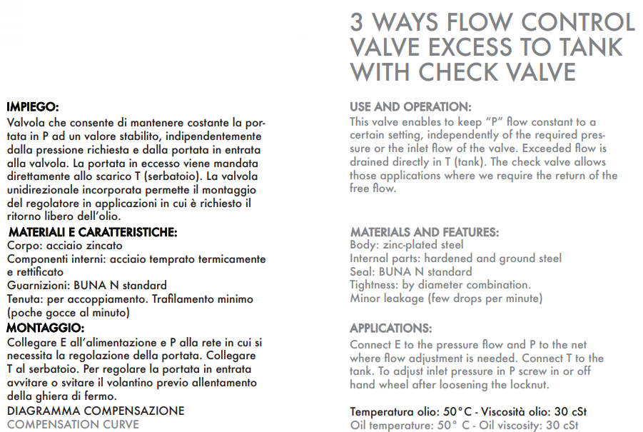 3 wejściowy zawór sterujący przepływem RFP3 VU 3/8" BSPP