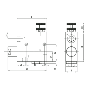 3 wejściowy zawór sterujący przepływem RFP3 VU 3/8" BSPP