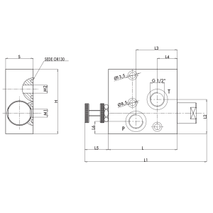 Zawór sterujący przepływem RFP3 OMP/OMR 1/2" BSPP, Rozmia