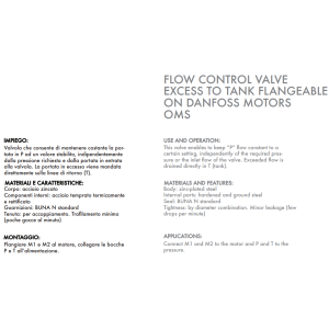 Zawór sterujący nadmiarem przepływu RFP3 OMS 1/2" BSPP, R