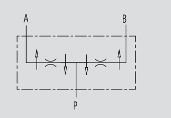 2 drogowy rozdzielacz przepływu 3/8" BSPP V-EQ 8, Rozmiar g