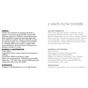 2 drogowy rozdzielacz przepływu 3/8" BSPP V-EQ 8, Rozmiar g