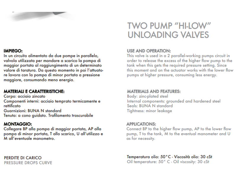 Zawór 2 pompowy odciążający VABP 3/8" BSPP, Rozmiar gwin