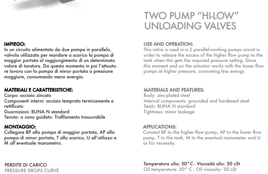 Zawór 2 pompowy odciążający VABP 3/8" BSPP, Rozmiar gwin