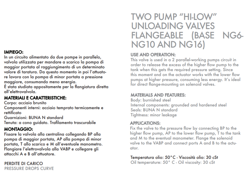 Zawór 2 pompowy odciążający  VABP FL 6, Rozmiar gwintu: 