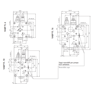 Zawór 2 pompowy odciążający  VABP FL 6, Rozmiar gwintu: 