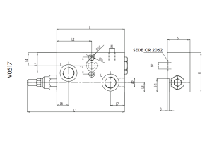 Zawór 2 pompowy odciążający lekki VEP FLP 1/2" BSPP, Roz
