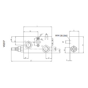 Zawór 2 pompowy odciążający lekki VEP FLP 1/2" BSPP, Roz