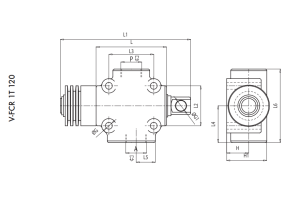 Zawór krańcowy V-FCR 1T 60, Rozmiar gwintu: 3/8" BSPP