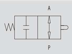 Zawór krańcowy VF 3/8" BSPP NA, Rozmiar gwintu: 3/8" BSPP