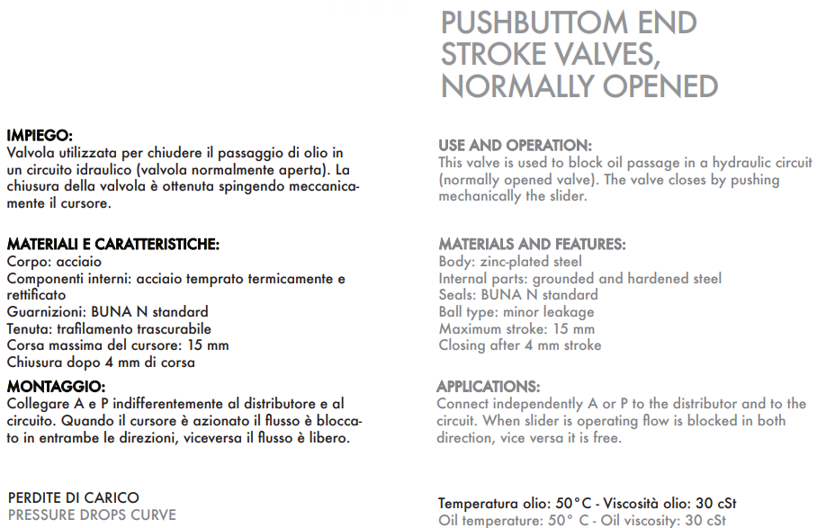 Zawór krańcowy VF 3/8" BSPP NA, Rozmiar gwintu: 3/8" BSPP