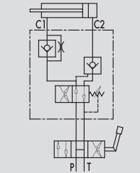 Zawór do pługa obrotowego VRA 3/8" BSPP 40/50 SE, Rozmiar 