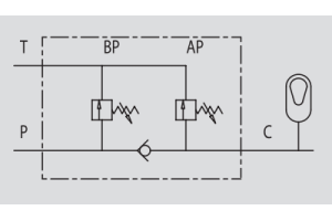Jednodrogowy blok specjalny VNS 3/8" BSPP, Rozmiar gwintu: 3