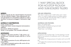 Jednodrogowy blok specjalny VNS 3/8" BSPP, Rozmiar gwintu: 3