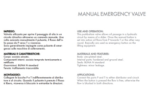 Ręczny zawór awaryjny VEM 1/2" BSPP, Rozmiar gwintu: 1/2" 