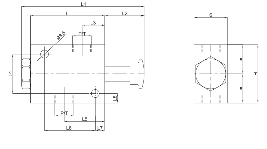 Ręczny zawór awaryjny VEM 1/2" BSPP, Rozmiar gwintu: 1/2"