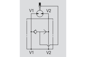 Zawór odblokowujący hamulce pionowy VSBF 1/2" BSPP OMS, Ro