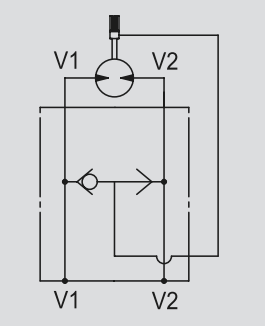 Zawór odblokowujący hamulce pionowy VSBF 1/2" BSPP OMS, Ro