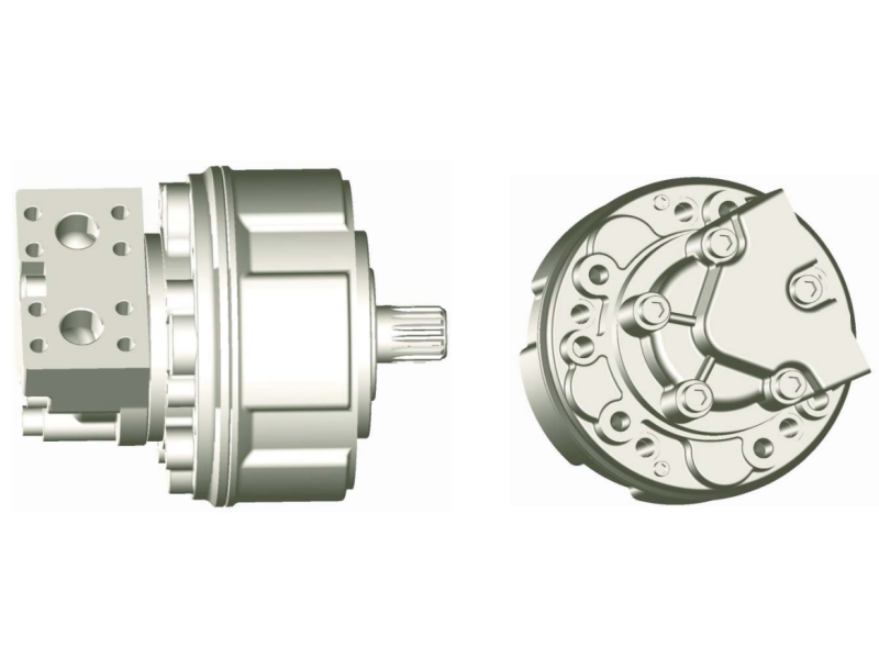 Silnik Hydrauliczny z tłokiem radialnym o dużej prędkośc