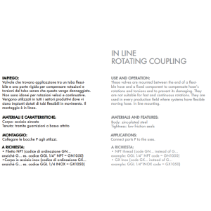 Złącze obrotowe w linii GGL 1/4" BSPP, Rozmiar gwintu: 1/4