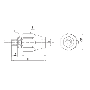 Złącze obrotowe w linii GGL 1/4" BSPP, Rozmiar gwintu: 1/4