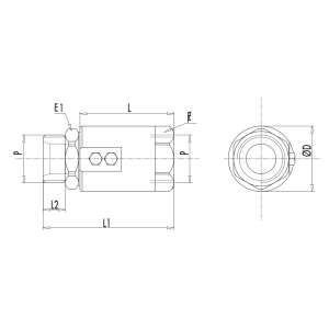 Złącze obrotowe w linii GGL 1/4" BSPP, Rozmiar gwintu: 1/4