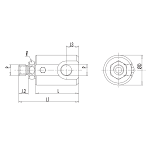 Złącze obrotowe GG 90° 1/4" BSPP, Rozmiar gwintu: 1/4" BS