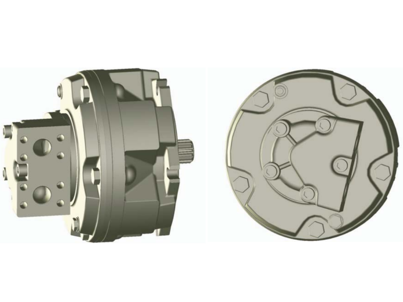 Silnik Hydrauliczny z tłokiem radialnym o dużej prędkośc