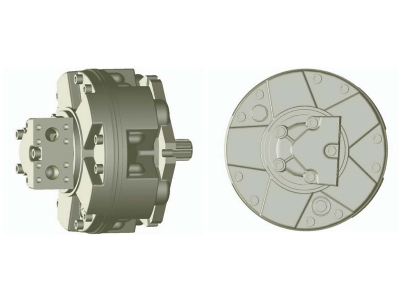 Silnik Hydrauliczny z tłokiem radialnym o dużej prędkośc