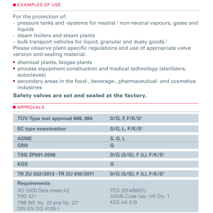 Zawór bezpieczeństwa Seria 451, Rozmiar gwintu (2): 1.1/2'