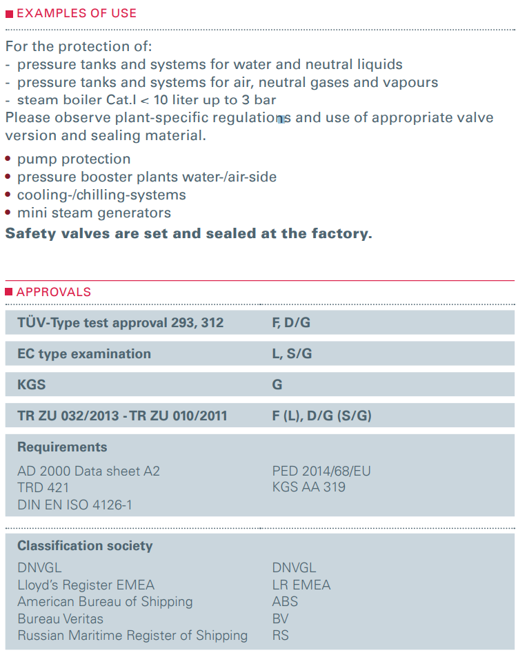 Zawór bezpieczeństwa Seria 652, Rozmiar gwintu (2): 3/4" B