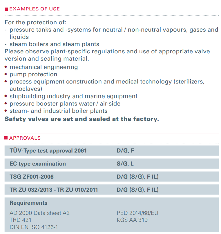Zawór bezpieczeństwa Seria 861, Rozmiar gwintu (2): 3/8" B