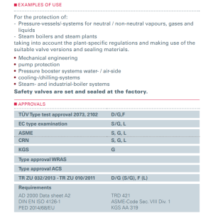 Zawór bezpieczeństwa Seria 645, Rozmiar gwintu (2): 1/2" B