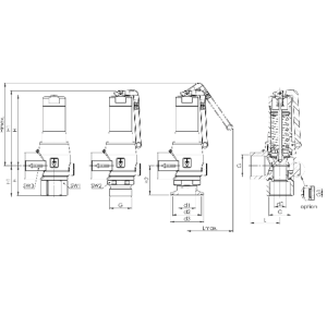 Zawór bezpieczeństwa Seria 6420, Rozmiar gwintu (2): 2.1/2