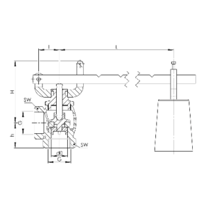 Zawór bezpieczeństwa Seria 601, Rozmiar gwintu (2): 1/2" B