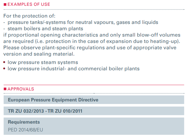 Zawór bezpieczeństwa Seria 612, Rozmiar gwintu (2): 1/2" B