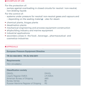 Zawór bezpieczeństwa Seria 417, Rozmiar gwintu (2): 2" BSP