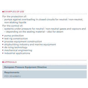 Zawór bezpieczeństwa Seria 614, Rozmiar gwintu (2): 1/2" B