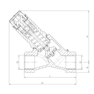Zawór bezpieczeństwa Seria 614, Rozmiar gwintu (2): 1/2" B