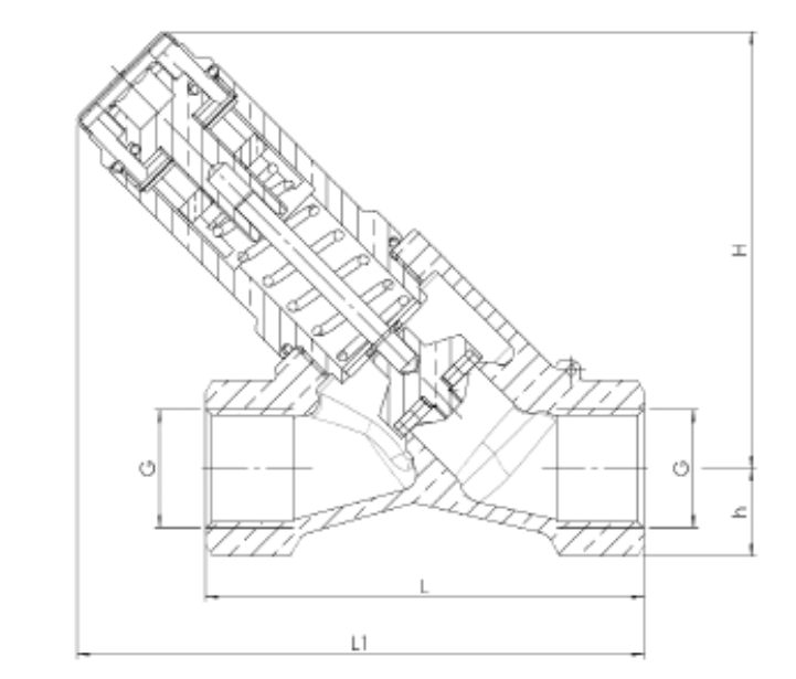 Zawór bezpieczeństwa Seria 614, Rozmiar gwintu (2): 1/2" B